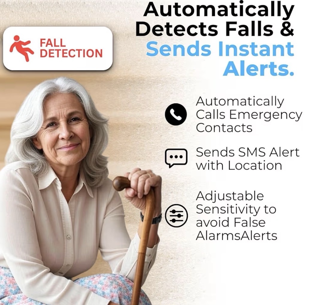 Fall detector watch 