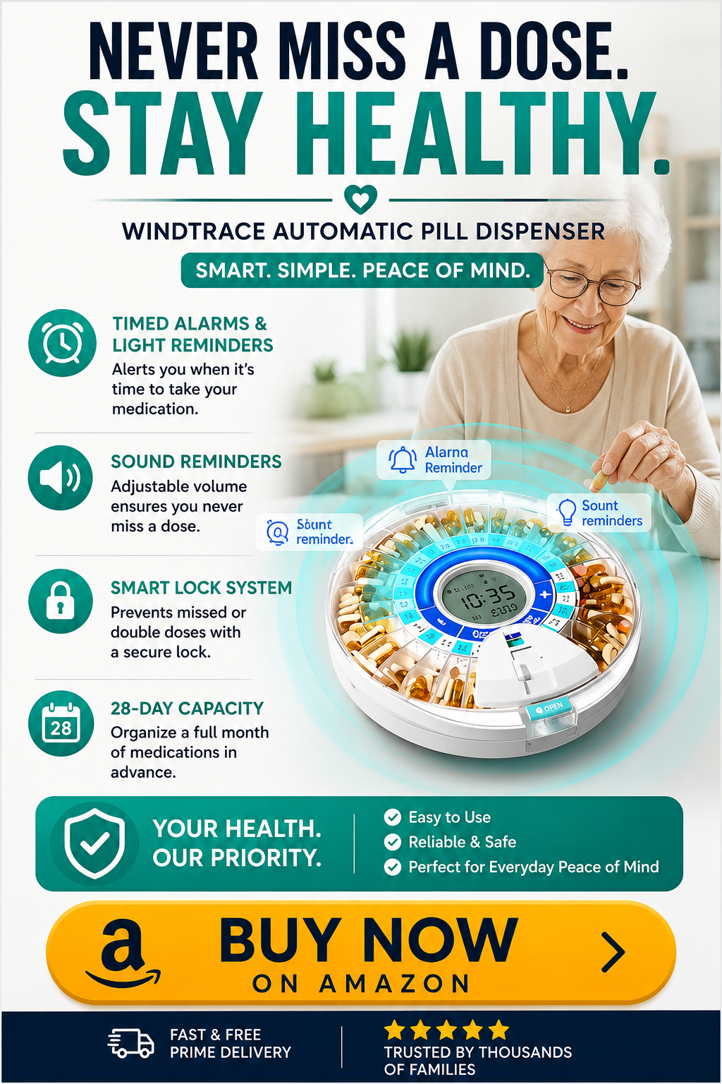 best elderly pill dispenser 