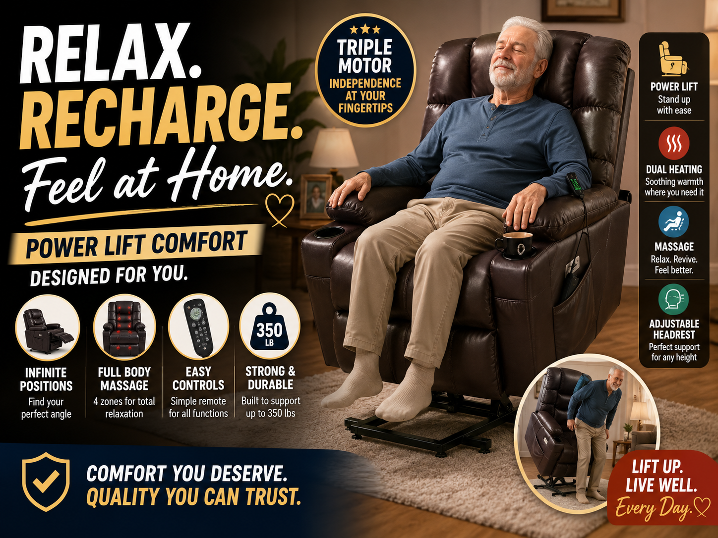 Best Power Lift Recliner for Seniors