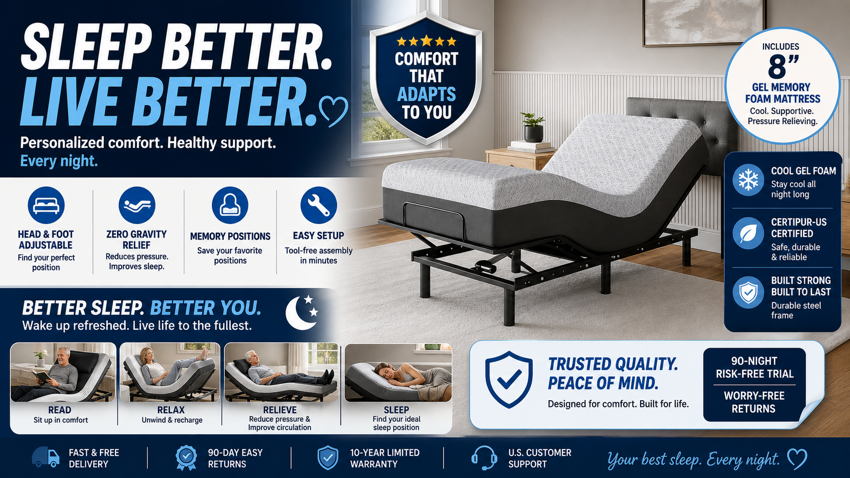 The Best Adjustable Bed for Seniors