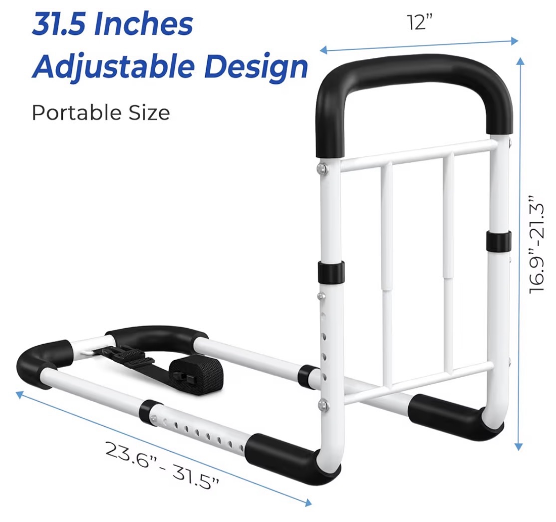 Strong bed rail dimensions 