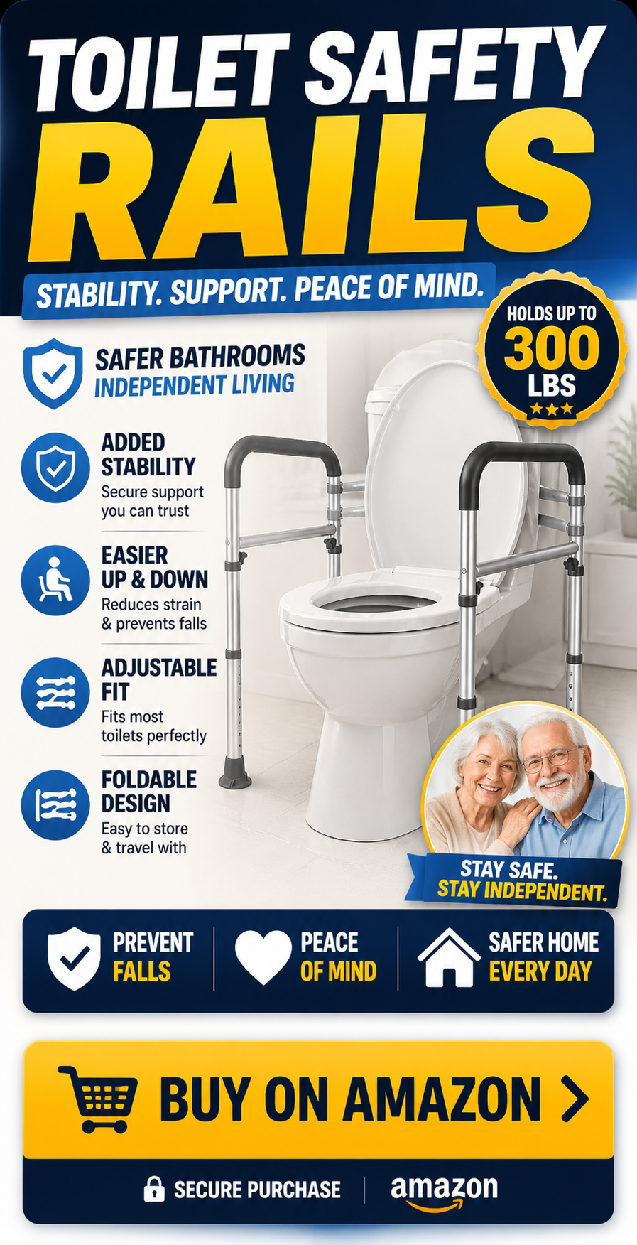 Top rated toilet safety rails 