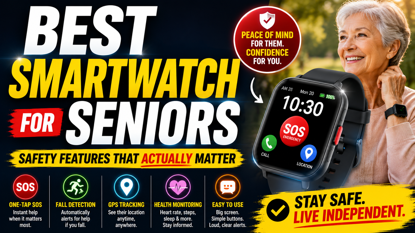 Best Smartwatch for Seniors — Safety Features That Actually Matter
