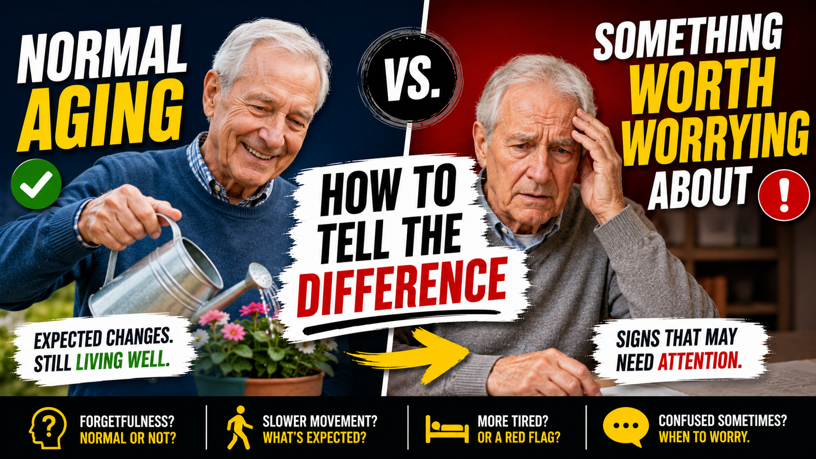 Normal Aging vs Something Worth Worrying About — How to Tell the Difference