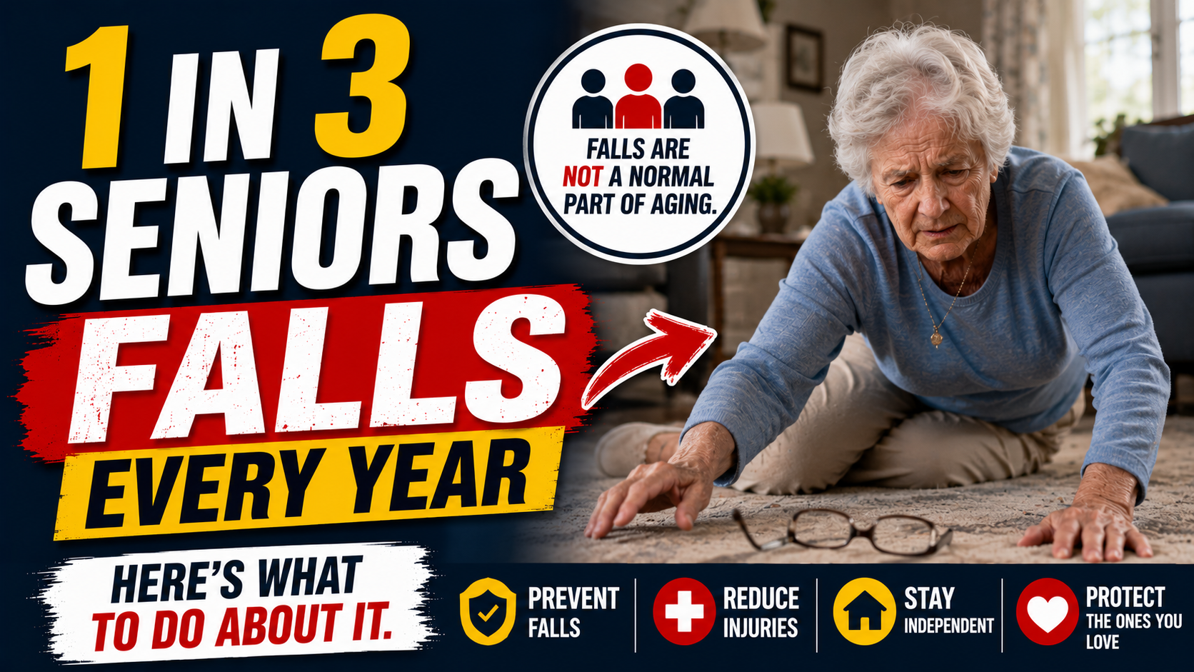 1 in 3 Seniors Falls Every Year — Here’s What to Do About It