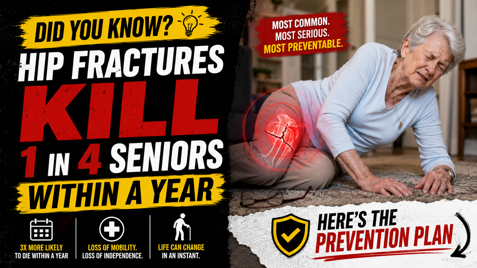 Hip Fractures Kill 1 in 4 Seniors Within a Year — Here’s the Prevention Plan