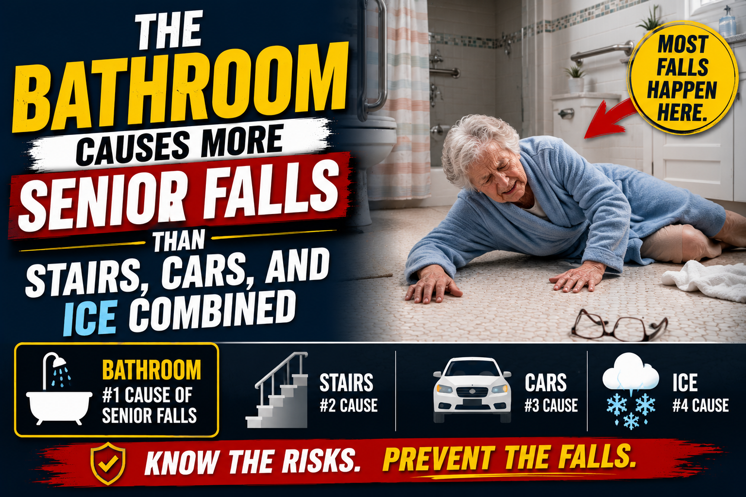 The Bathroom Causes More Senior Falls Than Stairs, Cars, and Ice Combined