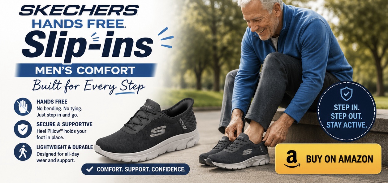 Slip in shoes for senior men 