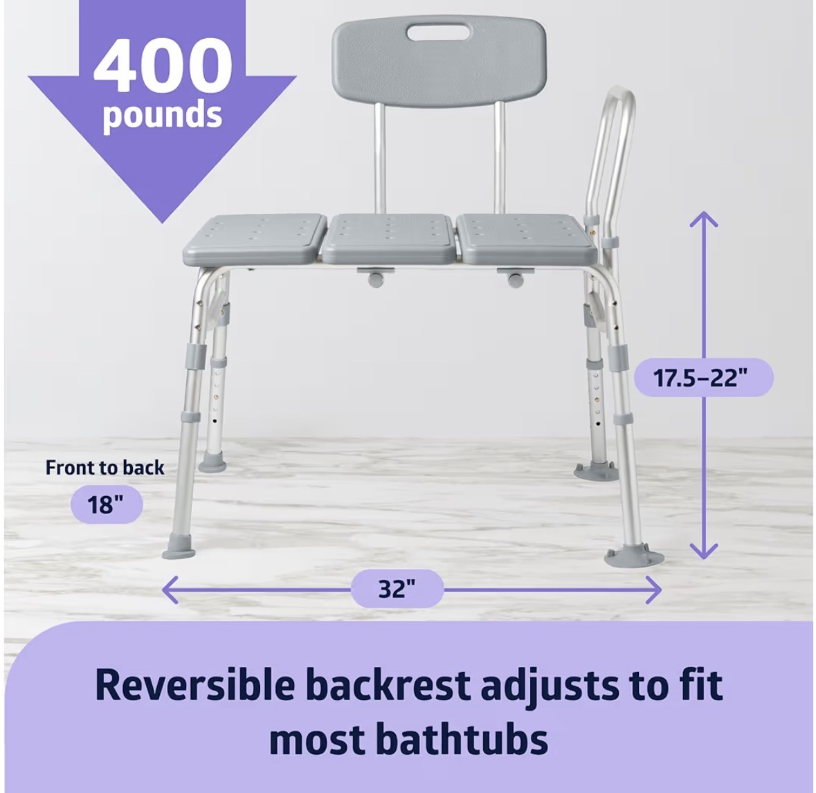 Best heavy duty senior transfer bench 