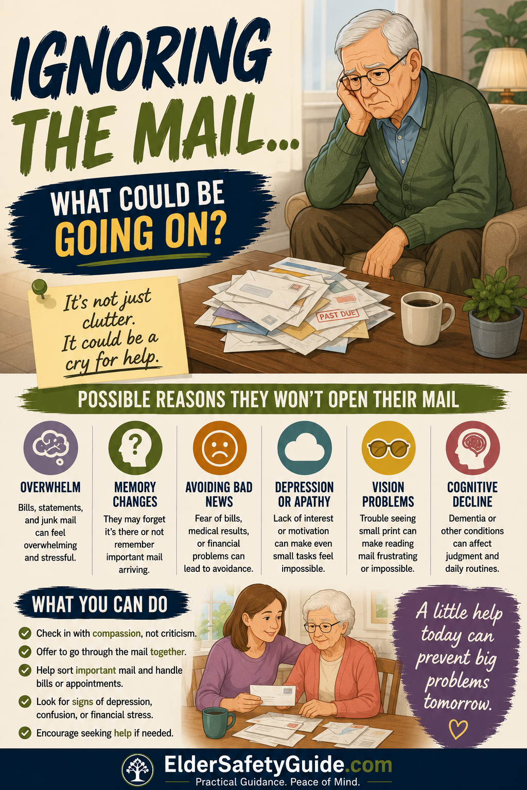 My Elderly Parent Won’t Open Their Mail Anymore